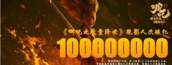 哪吒觀影人次破億、票房超過30億，扛起票房大旗的第19天~